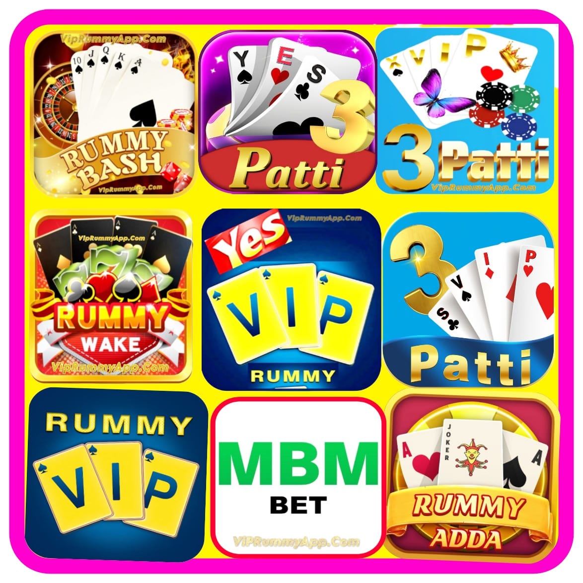 ALL RUMMY APP LIST 500 BONUS